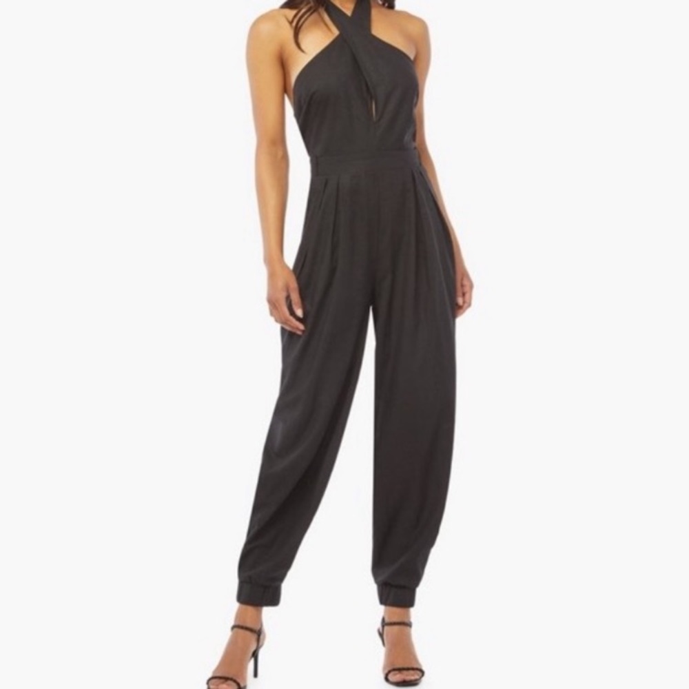 NWT Kelly Rowland crossover halter top jumpsuit